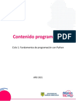 0.contenido Programaìtico Ciclo 1 Fundamentos de Programación Con Python