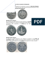 Actuales Características de Las Monedas de Guatemala
