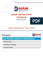 Kotak Mutual Fund Products: Think Investments. Think Kotak