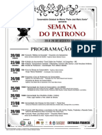 Cartaz Semana Do Patrono 2022