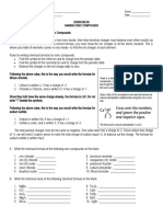 Name - Score - Grade & Section - Date - Exercise #3 Naming Ionic Compounds