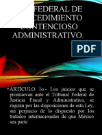 Ley Federal Procedimiento Contencioso Administrativo.