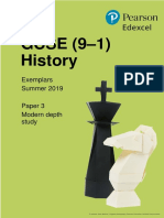 GCSE History Paper 3 Modern Depth Study Exemplars June 2019