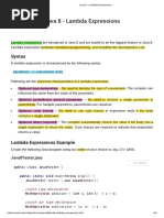 Java 8 - Lambda Expressions