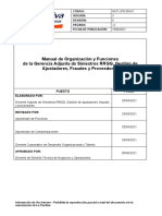 MOF-LPG-SIN-01 Manual de Organización y Funciones de La Gerencia Adjunta de Siniestros RRGG Ver 3 Rev 0