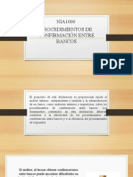 NIA1000 Procedimientos de Confirmación Entre Bancos