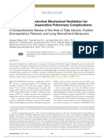 Intraoperative Protective Mechanical Ventilation For Prevention of Postoperative Pulmonary Complications