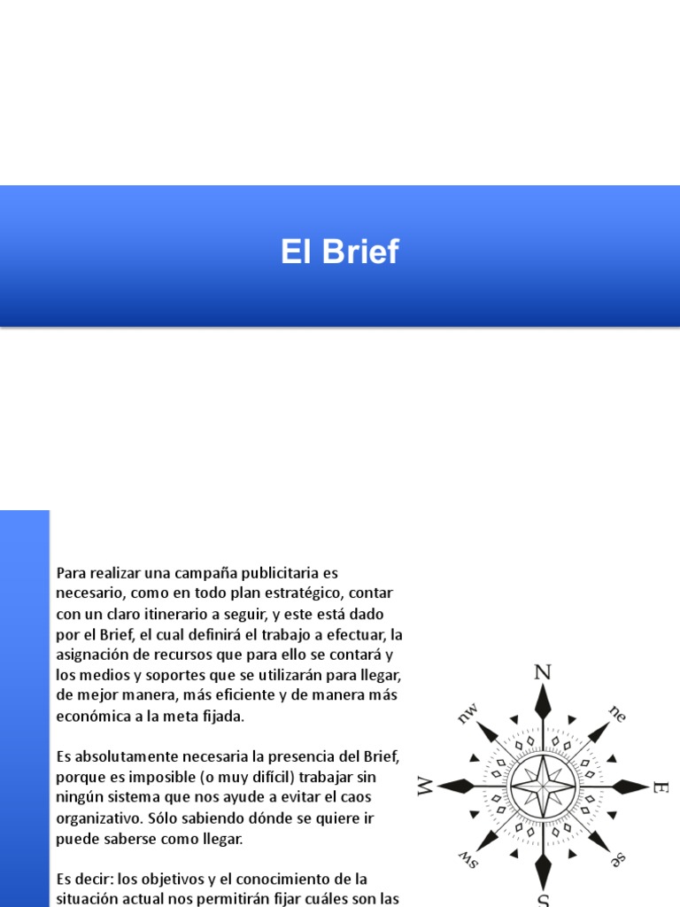 Tipos y Claves del Brief Estratégico | PDF | Publicidad | Marketing
