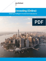 Value Investing (Online) : Making Intelligent Investment Decisions