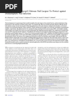 Ability of Hydroxypropyl Chitosan Nail Lacquer To Protect Against Dermatophyte Nail Infection