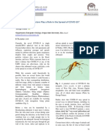 Could Arthropod Vectors Play A Role in The Spread of COVID-19