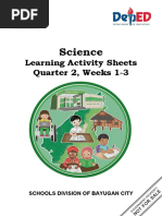 Science: Learning Activity Sheets Quarter 2, Weeks 1-3