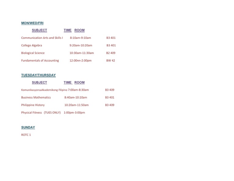 My Sched | PDF | Language Arts & Discipline | Foreign Language Studies