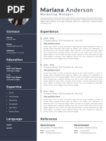 Black White Minimalist CV Resume