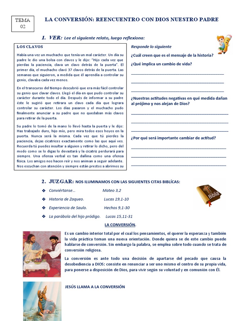 Conversión: Reencuentro con Dios | PDF | Jesús | Pablo el apóstol