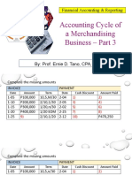 FAR - M10-P3 - Accounting Cycle of A Merchandising Business