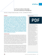 Alcohol Production From Carbon Dioxide: Methanol As A Fuel and Chemical Feedstock