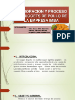 Elaboracion Y Proceso de Nuggets de Pollo de La Empresa Imba