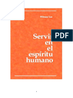 Servir en El Espíritu Humano