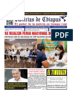 Periódico Noticias de Chiapas, Edición Virtual Sábado 20 de Agosto de 2022