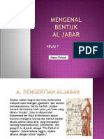 Mengenal Bentuk Al Jabar