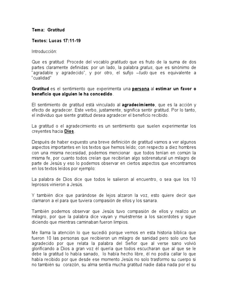 La Importancia De Vivir Con Una Actitud De Gratitud Hacia Dios En Todas