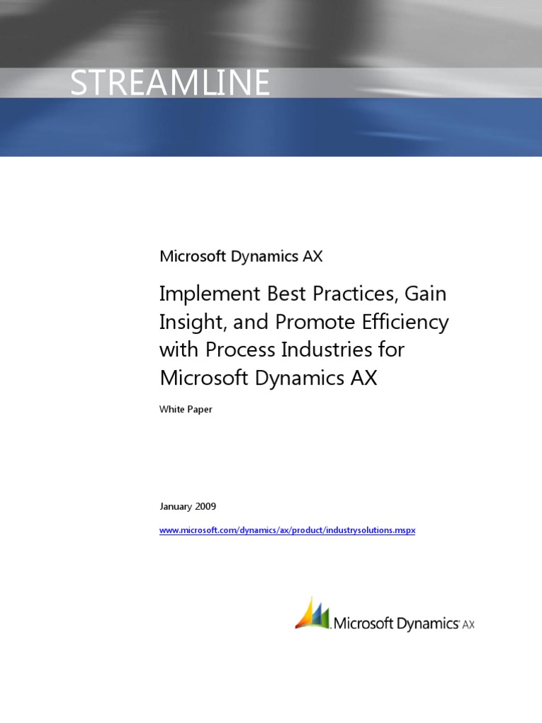 Dynamics Ax Best Practices | PDF