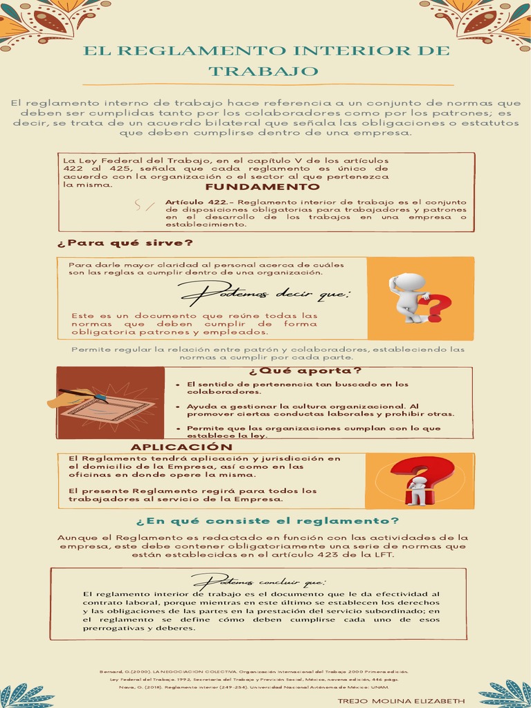 El Reglamento Interior de Trabajo | PDF | Regulación | Derecho laboral