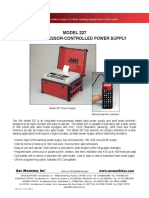 MODEL 227 Microprocessor-Controlled Power Supply: The Widest Range of Orbital Welding Equipment in The World