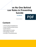 Leave No One Behind Our Roles in Preventing Suicide: Handbook