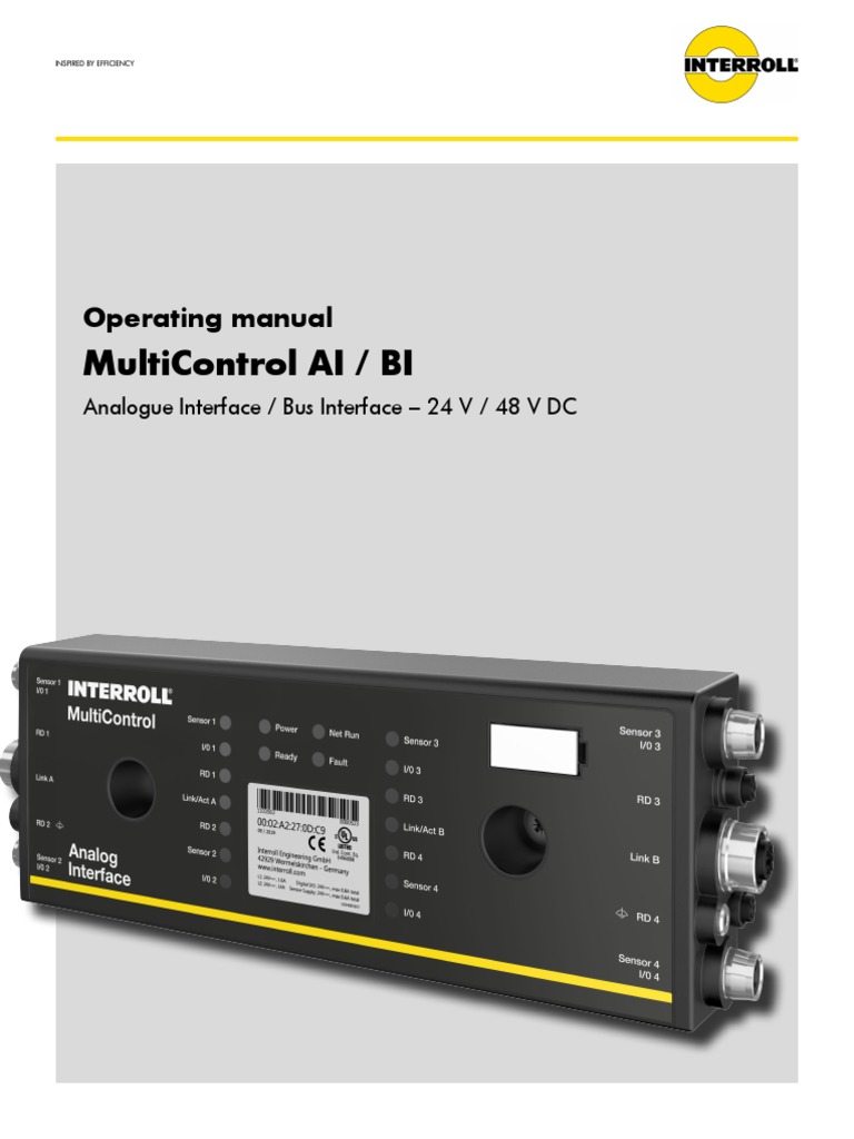 Multicontrol Ai / Bi: Operating Manual | PDF | Power Supply ...