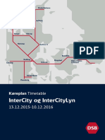 Køreplan - InterCity Og InterCityLyn - 13.12.2015-10.12.2016 - DSB