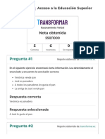 Simulador de Razonamiento Verbal Transformar 2022