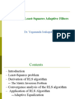 Recursive Least-Squares Adaptive Filters: Dr. Yogananda Isukapalli