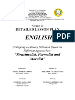 English: Detailed Lesson Plan