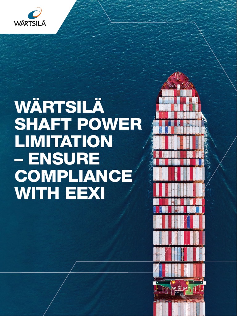 Wärtsilä Shaft Power Limitation Ensure Compliance With Eexi PDF