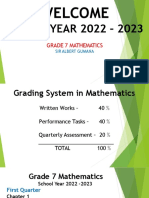 Grade 7 Introduction To Sets 2022-2023