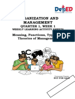 Organization and Managememt - WLAS - Q1 - Week1