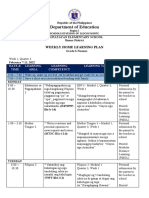 Department of Education: Weekly Home Learning Plan