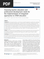 Assessing teacher education and professional development needs for the implementation of integrated approaches to STEM education _ Enhanced Reader