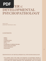 Chapter 1 Developmental Psychopathology