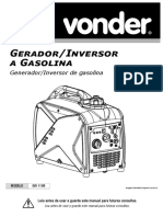 Manual de Instruçoes - Consumo 0,72 L Por Hora