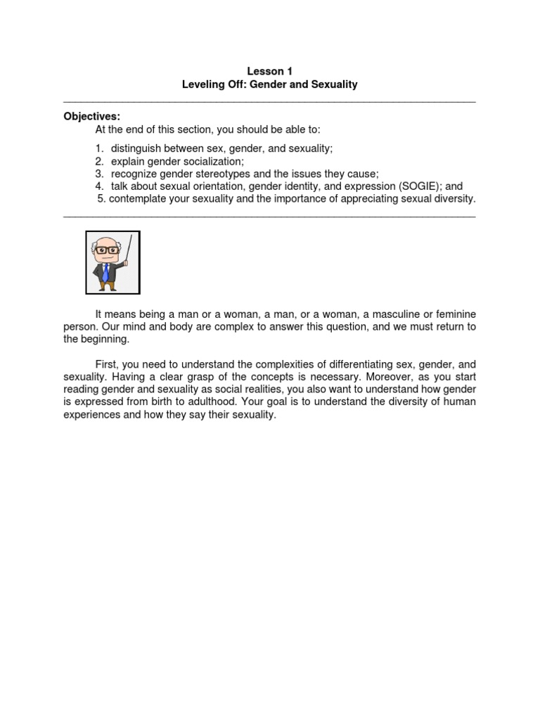 Understanding Gender and Sexuality | PDF | Gender | Gender Studies