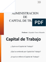 Administración del capital de trabajo