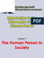 Lesson 7 The Human Person in Society As of March 28 2022