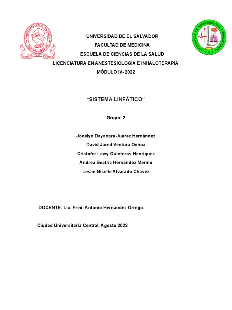 Sistema Linfatico Pdf Sistema Linfático Ganglio Linfático
