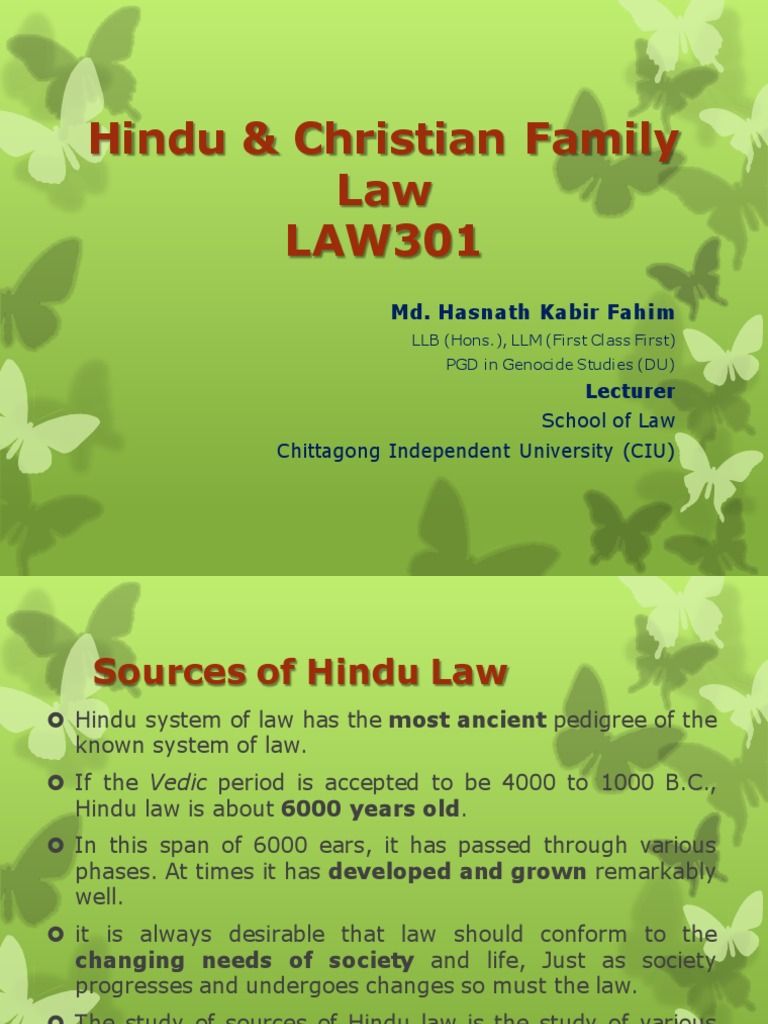 Hindu Law Mid 1. Sources | PDF | Vedas | Hindu Texts
