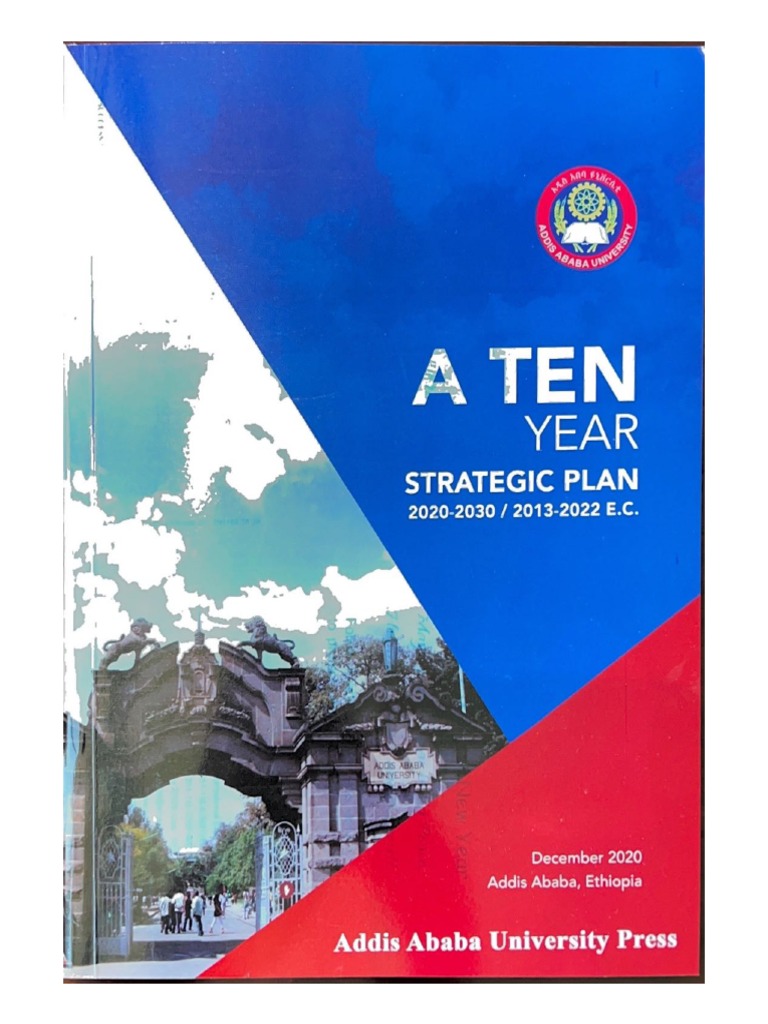 Addis Ababa University Strategic Plan 2020-2030 | PDF | Strategic ...