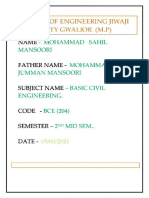 Mohammad Sahil Mansoori. Basic Civil Engineering