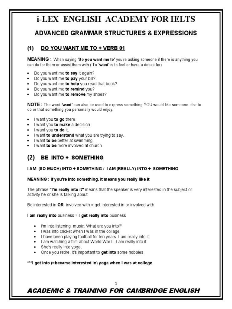Advanced English Grammar for IELTS | PDF | Subject (Grammar) | Adverb